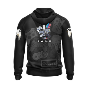 Game Controller Cool Player Unisex 3D T-shirt Zip Hoodie   