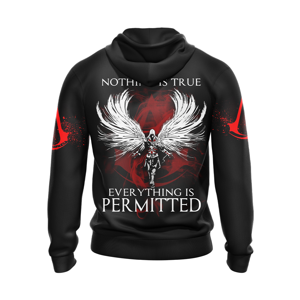 Assassin's Creed Nothing Is True Everything Is Permitted Unisex 3D T-shirt Zip Hoodie   