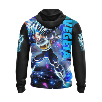Dragon Ball Vegeta All Over Print T-shirt Zip Hoodie Pullover Hoodie   