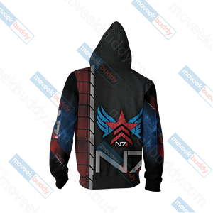 Mass Effect - Paragon Renegade N7 Unisex 3D T-shirt   