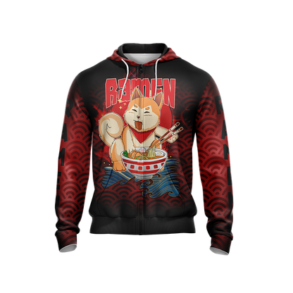 Shiba Inu and Ramen Japanese Style Unisex 3D T-shirt   