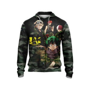 My Hero Academia in Military Uniform Unisex 3D T-shirt   