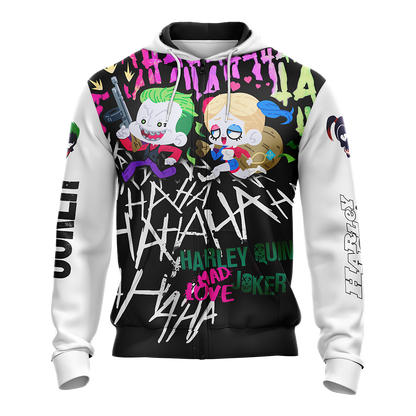 Suicide Squad Harley Quinn And Joker Unisex 3D T-shirt   