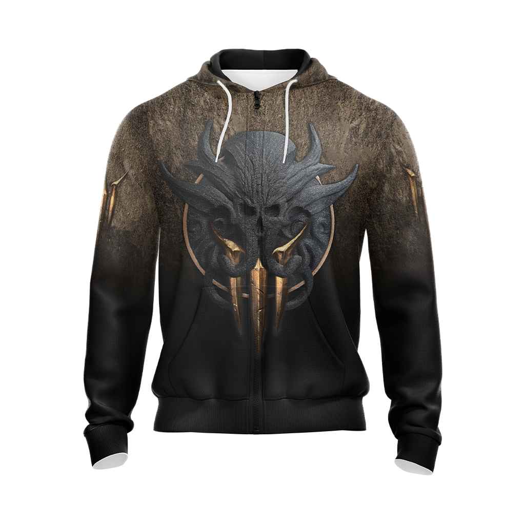 Baldur's Gate 3 Symbol Unisex 3D T-shirt Zip Hoodie   