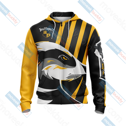 Hufflepuff Badgers Quidditch Team Harry Potter New Style Unisex 3D T-shirt   