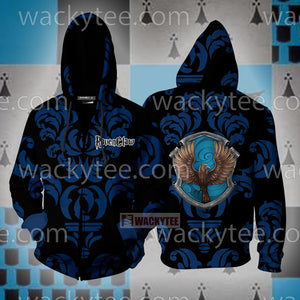 Wise Like A Ravenclaw Harry Potter New Collection Unisex 3D T-shirt Zip Hoodie S 