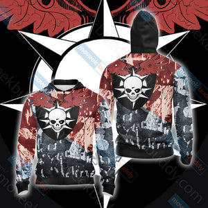 CrossFire Unisex 3D T-shirt Zip Hoodie XS 