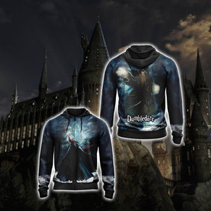 Dumbledore Harry Potter Unisex 3D T-shirt Zip Hoodie S 