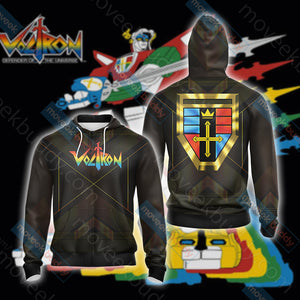 Voltron Crest Unisex 3D T-shirt Zip Hoodie XS 