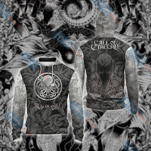 The Call of Cthulhu Unisex 3D T-shirt Zip Hoodie S 