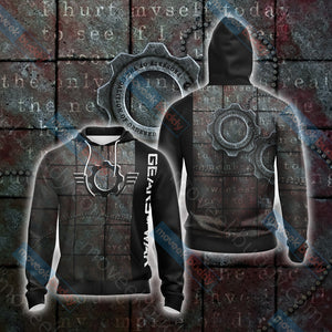Gears of War New Unisex 3D T-shirt Zip Hoodie XS 