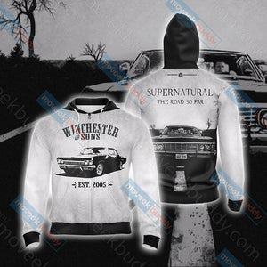 Supernatural Unisex 3D T-shirt Zip Hoodie XS 