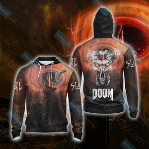 Doom - Icon of Sin Unisex 3D T-shirt Zip Hoodie XS 