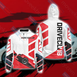 Driveclub Unisex 3D T-shirt Zip Hoodie XS 