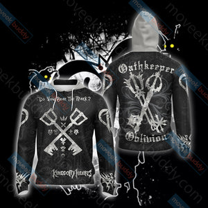 Kingdom Hearts Style 2019 Unisex 3D T-shirt Zip Hoodie XS 