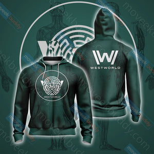 Westworld (TV series) - Maze symbol Unisex 3D T-shirt Zip Hoodie XS 