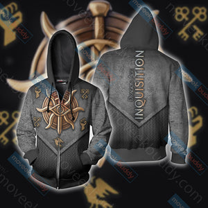 Dragon Age - Inquisition Unisex 3D T-shirt Zip Hoodie XS 