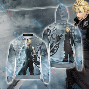 Final Fantasy VII New Look Unisex 3D T-shirt Zip Hoodie XS 
