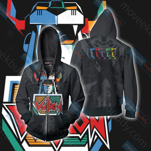 Voltron: Legendary Defender New Unisex 3D T-shirt Zip Hoodie XS 