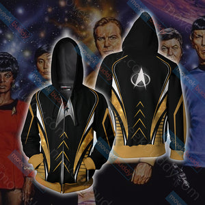 Star Trek - Command Unisex 3D T-shirt Zip Hoodie XS 