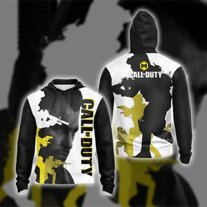 Call of Duty New Look Unisex 3D T-shirt Zip Hoodie XS 