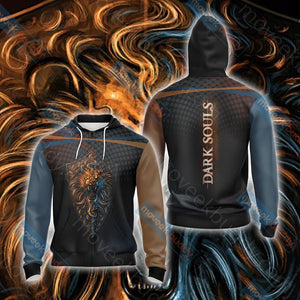Dark Souls 2 Unisex 3D T-shirt Zip Hoodie XS 