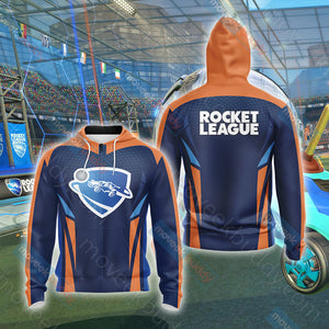 Rocket League Unisex 3D T-shirt Zip Hoodie XS 