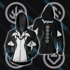 Voltron: Legendary Defender Unisex 3D T-shirt Zip Hoodie XS 