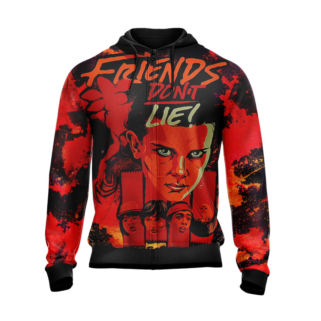 Stranger Things Friends Don't Lie Unisex 3D T-shirt   