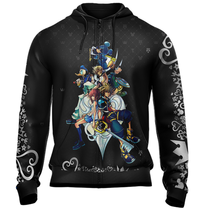 Kingdom Hearts New Look Unisex 3D T-shirt   