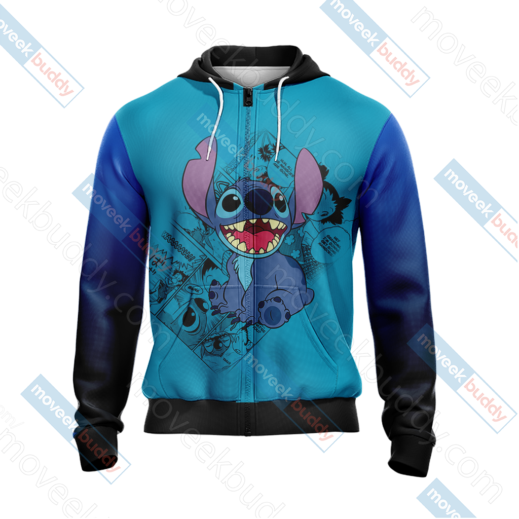 Stitch - Ohana Means Family Unisex 3D T-shirt   