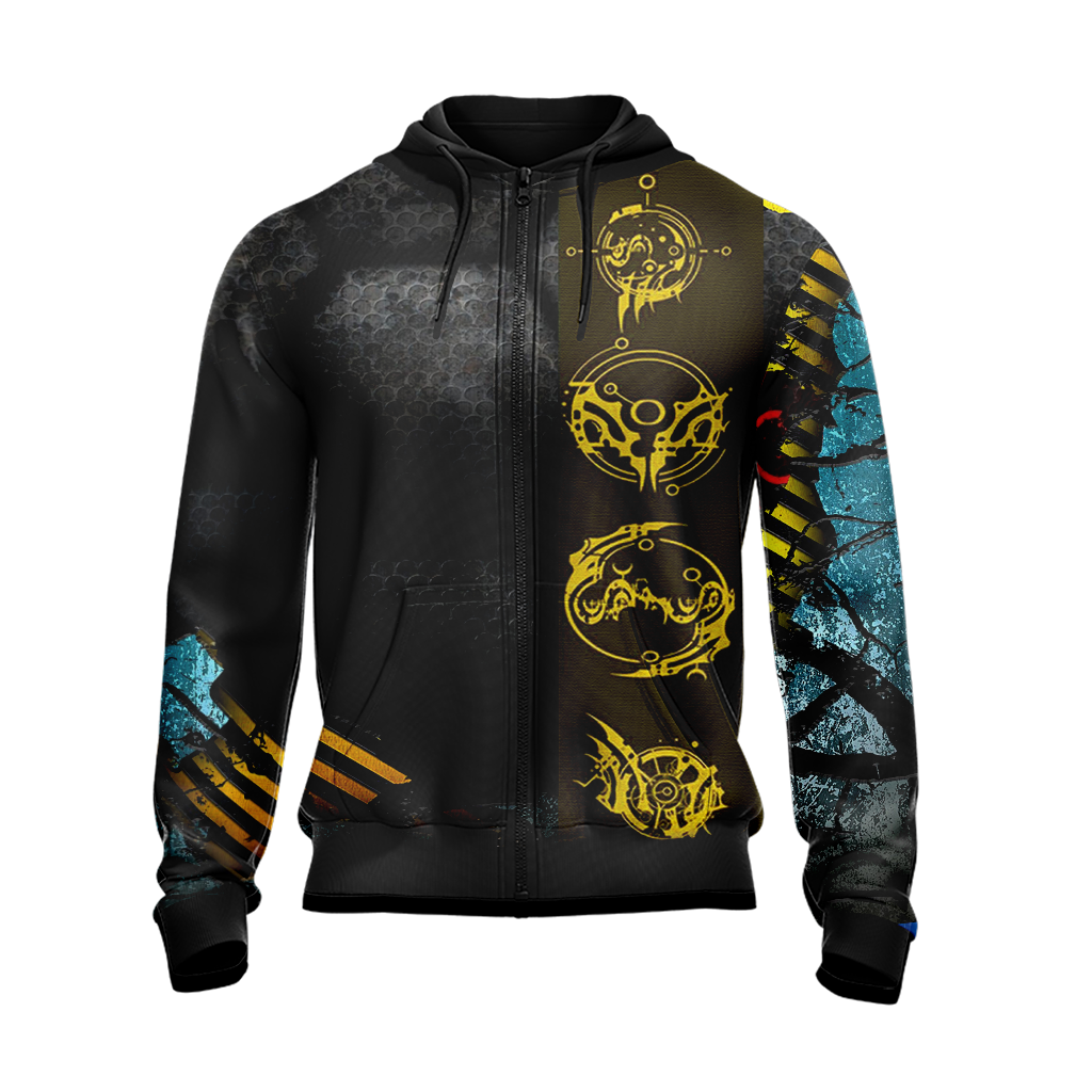 Tomb Raider Legend - Column symbols Unisex 3D T-shirt   