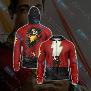 Shazam New Unisex 3D T-shirt Zip Hoodie XS 