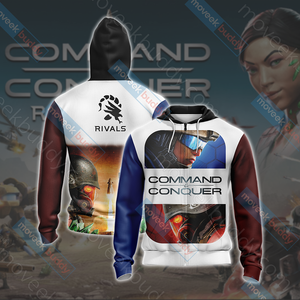 Command & Conquer New Look Unisex 3D T-shirt Zip Hoodie XS 