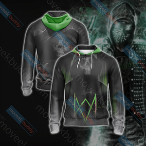 Watch Dogs New Unisex 3D T-shirt Zip Hoodie XS 