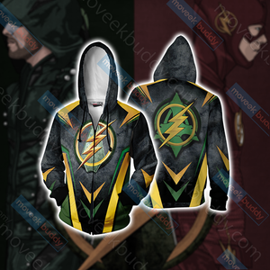 Arrow and Flash New Version Unisex 3D T-shirt Zip Hoodie XS 