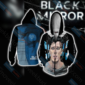 Black Mirror (TV series) Unisex 3D T-shirt Zip Hoodie XS 