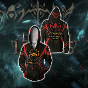 League of Legends - Asassin Unisex 3D T-shirt Zip Hoodie XS 