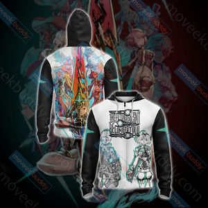 Xenoblade Chronicles 2 Unisex 3D T-shirt Zip Hoodie XS 