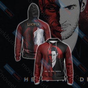 Lucifer New Lifestyle Unisex 3D T-shirt Zip Hoodie XS 