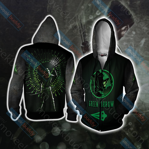 Arrow Oliver New Unisex 3D T-shirt Zip Hoodie XS 