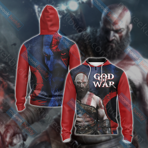 God Of War - Kratos New Collection Unisex 3D T-shirt Zip Hoodie XS 