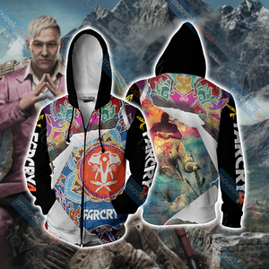 Far Cry 4 Unisex 3D T-shirt Zip Hoodie XS 