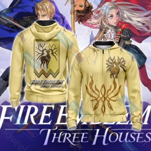 Fire Emblem - The Golden Deer Unisex 3D T-shirt Zip Hoodie XS 