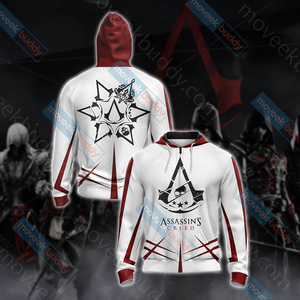 Assassin's Creed New Collection Unisex 3D T-shirt Zip Hoodie XS 