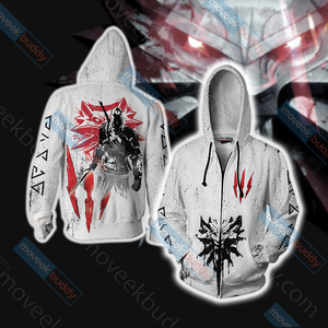 The Witcher New Look 3D T-shirt Zip Hoodie XS 