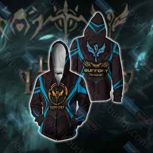 League of Legends - Support Unisex 3D T-shirt Zip Hoodie XS 