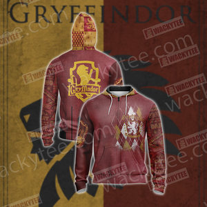 Harry Potter - Gryffindor House Unisex 3D T-shirt Zip Hoodie S 