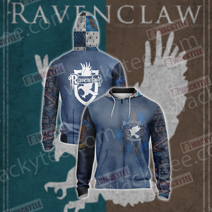 Harry Potter - Ravenclaw House Unisex 3D T-shirt Zip Hoodie S 