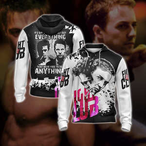 Fight Club - It's Only After We've Lost Everything Unisex 3D T-shirt Zip Hoodie XS 